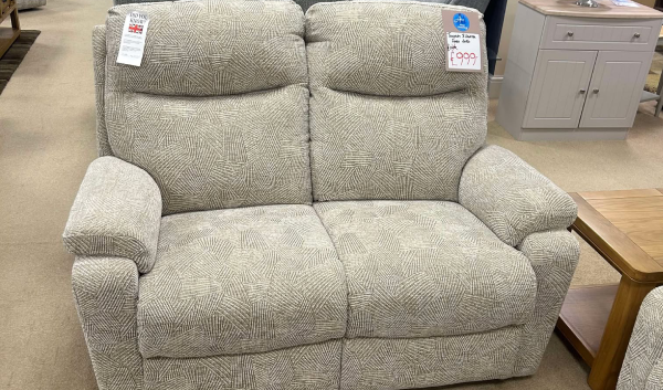 3 seater manual recliner, 2 seater fixed & storage footstool